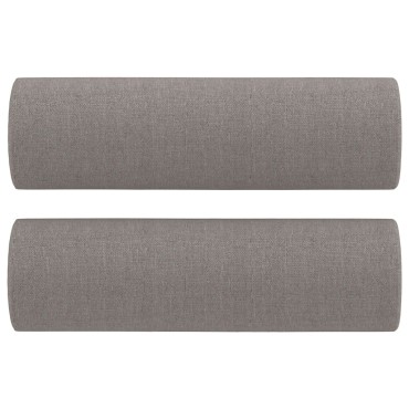 vidaXL Σετ Σαλονιού 3 τεμ. Taupe από Ύφασμα 138x77x80cm  Διθέσιος Τριθέσιος