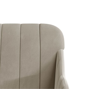 vidaXL Πολυθρόνα Ανοιχτό Γκρι 63x76x80cm Βελούδινη 1 τεμ.