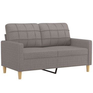 vidaXL Σετ Σαλονιού 3 τεμ. Taupe από Ύφασμα 138x77x80cm  Διθέσιος