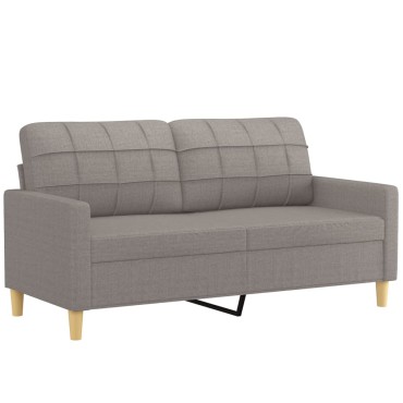 vidaXL Σετ Σαλονιού 3 τεμ. Taupe από Ύφασμα 138x77x80cm  Διθέσιος
