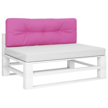 vidaXL Μαξιλάρι Παλέτας Ροζ 120x40x12cm Υφασμάτινο