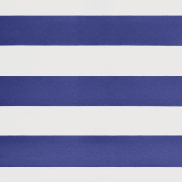 vidaXL Τέντα Πτυσσόμενη Μπλε και Λευκή 3,5 x 2,5 μ. Ύφασμα / Αλουμίνιο