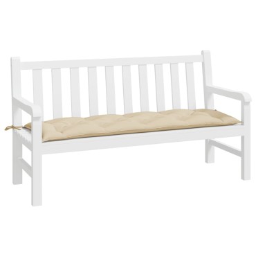 vidaXL Μαξιλάρι Πάγκου Κήπου Μπεζ 150x50x7cm Ύφασμα Oxford