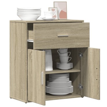 vidaXL Βοηθητικό Ντουλάπι Sonoma Δρυς 60x31x70cm Επεξεργασμένο Ξύλο 1 τεμ.