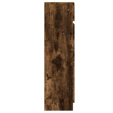 vidaXL Παπουτσοθήκη Καπνιστή Δρυς 100,5x28x100cm από Επεξεργ. Ξύλο