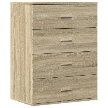 vidaXL Βοηθητικά Ντουλάπια 2 τεμ. Sonoma Δρυς 60x39x80cm Επεξεργ. Ξύλο