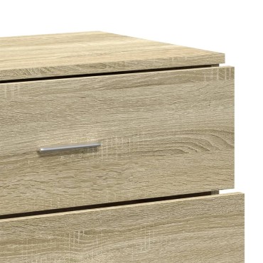 vidaXL Βοηθητικά Ντουλάπια 2 τεμ. Sonoma Δρυς 60x39x80cm Επεξεργ. Ξύλο