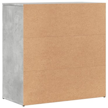 vidaXL Ντουλάπι Γκρι Σκυροδέματος 79x38x80cm Επεξεργασμένο Ξύλο 1 τεμ.