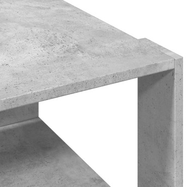 vidaXL Τραπεζάκι Σαλονιού Γκρι Σκυροδ. 51,5x51,5x30cm Επεξεργασμ. Ξύλο 1 τεμ.