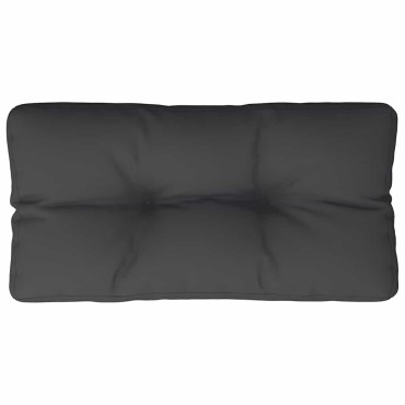 vidaXL Μαξιλάρι Παλέτας Μαύρο 80x40x12cm Υφασμάτινο