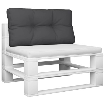 vidaXL Μαξιλάρι Παλέτας Μαύρο 80x40x12cm Υφασμάτινο