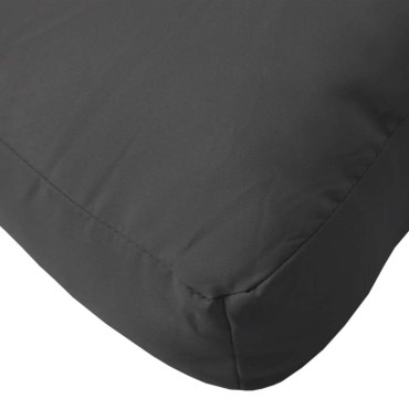 vidaXL Μαξιλάρι Παλέτας Μαύρο 80x40x12cm Υφασμάτινο