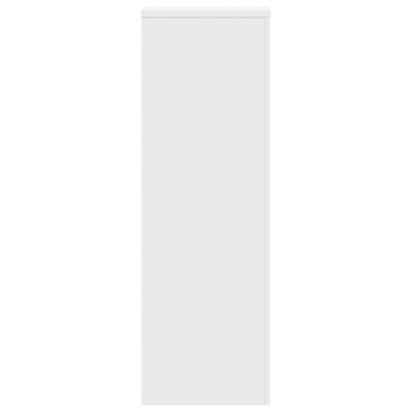 vidaXL Βάση Γλάστρας Λευκό 33x33x100 εκ. από Επεξεργασμένο Ξύλο