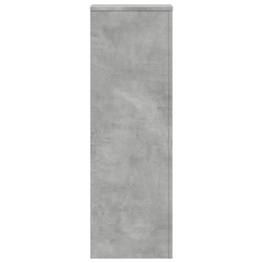vidaXL Βάσεις Φυτών 2 τεμ. Γκρι Σκυρ. 33x33x100 εκ. Επεξεργασμένο Ξύλο
