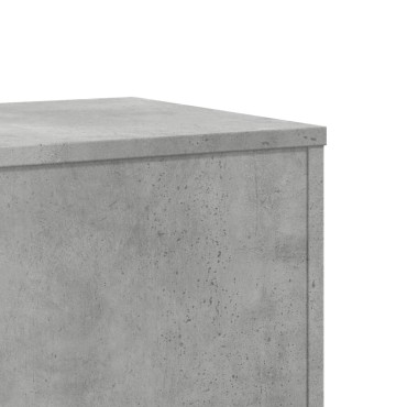 vidaXL Βάσεις Φυτών 2 τεμ. Γκρι Σκυρ. 33x33x100 εκ. Επεξεργασμένο Ξύλο