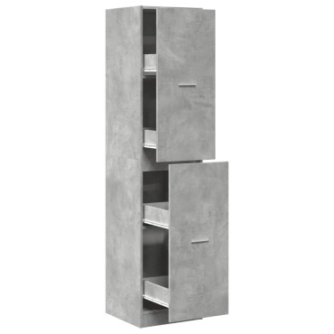 vidaXL Συρταριέρα Γενικής Χρήσης Γκρι Σκυρ. 40x41x174,5cm Επεξ. Ξύλο 1 τεμ.
