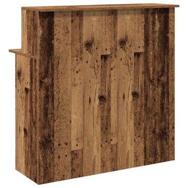 vidaXL Γραφείο υποδοχής Παλιό Ξύλο 100x50x103,5cm Επεξεργασμένο Ξύλο 1 τεμ.