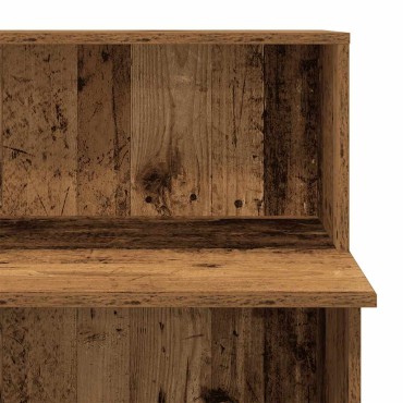 vidaXL Γραφείο υποδοχής Παλιό Ξύλο 100x50x103,5cm Επεξεργασμένο Ξύλο 1 τεμ.