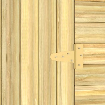 vidaXL Αποθήκη Κήπου 100x110x218 εκ. από Εμποτισμένο Ξύλο Πεύκου
