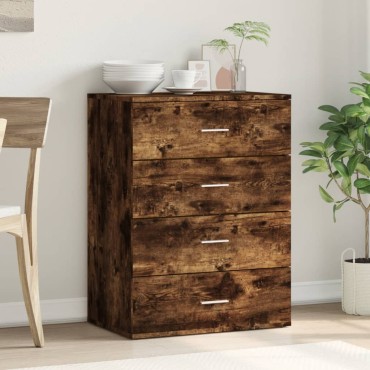 vidaXL Συρταριέρα Καπνιστή Δρυς 60x39x80cm από Επεξεργ. Ξύλο 1 τεμ.