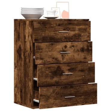 vidaXL Συρταριέρα Καπνιστή Δρυς 60x39x80cm από Επεξεργ. Ξύλο 1 τεμ.