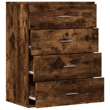 vidaXL Συρταριέρα Καπνιστή Δρυς 60x39x80cm από Επεξεργ. Ξύλο 1 τεμ.