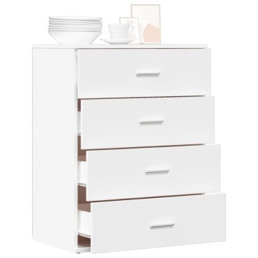vidaXL Βοηθητικό Ντουλάπι Λευκή 60x39x80cm Επεξεργασμένο Ξύλο 1 τεμ.