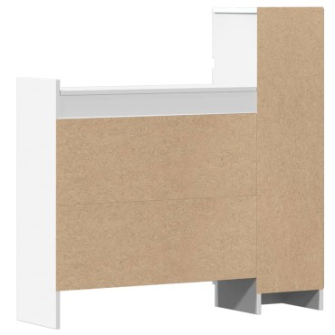 vidaXL Παπουτσοθήκη Λευκή 100,5x28x100cm από Επεξεργασμένο Ξύλο
