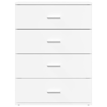 vidaXL Βοηθητικά Ντουλάπια 2 τεμ. Λευκή 60x39x80cm Επεξεργ. Ξύλο