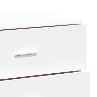 vidaXL Βοηθητικά Ντουλάπια 2 τεμ. Λευκή 60x39x80cm Επεξεργ. Ξύλο