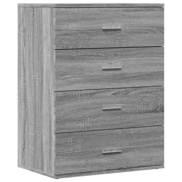 vidaXL Βοηθητικά Ντουλάπια 2 τεμ. Γκρι Sonoma 60x39x80cm Επεξεργ. Ξύλο