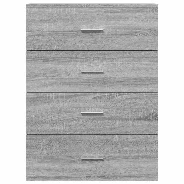 vidaXL Βοηθητικά Ντουλάπια 2 τεμ. Γκρι Sonoma 60x39x80cm Επεξεργ. Ξύλο