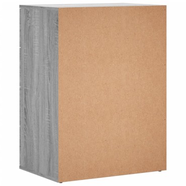 vidaXL Βοηθητικά Ντουλάπια 2 τεμ. Γκρι Sonoma 60x39x80cm Επεξεργ. Ξύλο