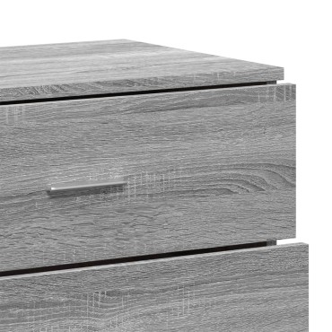 vidaXL Βοηθητικά Ντουλάπια 2 τεμ. Γκρι Sonoma 60x39x80cm Επεξεργ. Ξύλο
