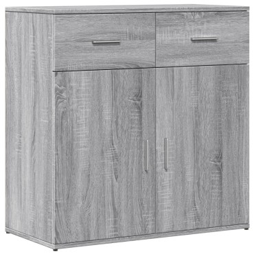 vidaXL Μπουφές Γκρι Sonoma 79x38x80cm από Επεξεργασμένο Ξύλο 1 τεμ.