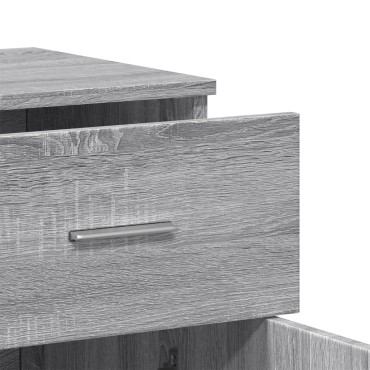 vidaXL Μπουφές Γκρι Sonoma 79x38x80cm από Επεξεργασμένο Ξύλο 1 τεμ.