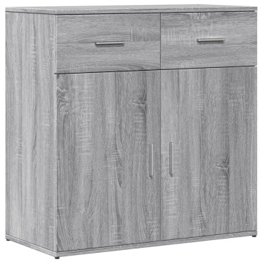 vidaXL Βοηθητικά Ντουλάπια 2 τεμ. Γκρι Sonoma 79x38x80cm Επεξ. Ξύλο
