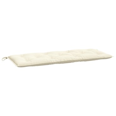 vidaXL Μαξιλάρι Πάγκου Κήπου Κρεμ 120x50x7cm Ύφασμα Oxford