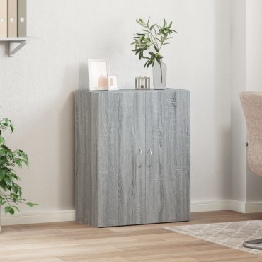 vidaXL Αρχειοθήκη Γκρι Sonoma 60x32x77,5cm από Επεξεργασμένο Ξύλο 1 τεμ.