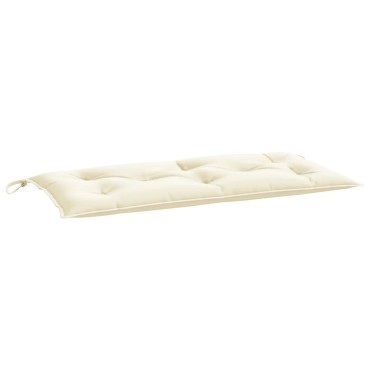 vidaXL Μαξιλάρι Πάγκου Κήπου Κρεμ 100x50x7cm Ύφασμα Oxford