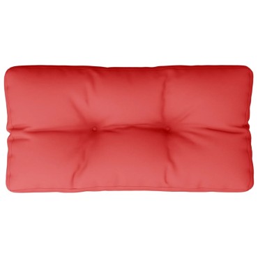 vidaXL Μαξιλάρι Παλέτας Κόκκινο 80x40x12cm Υφασμάτινο