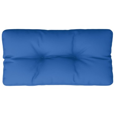 vidaXL Μαξιλάρι Παλέτας Μπλε Ρουά 80x40x12cm Υφασμάτινο