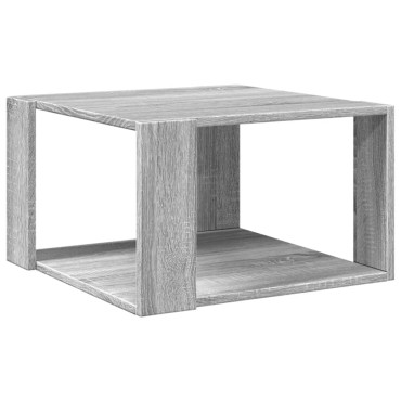 vidaXL Τραπεζάκι Σαλονιού Γκρι Sonoma 51,5x51,5x30cm Επεξ. Ξύλο 1 τεμ.