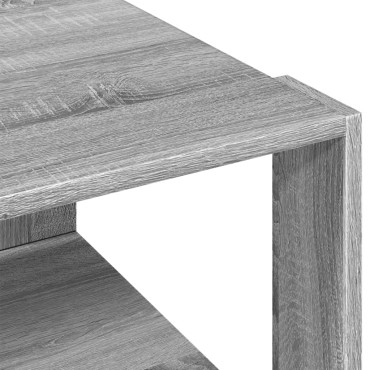 vidaXL Τραπεζάκι Σαλονιού Γκρι Sonoma 51,5x51,5x30cm Επεξ. Ξύλο 1 τεμ.