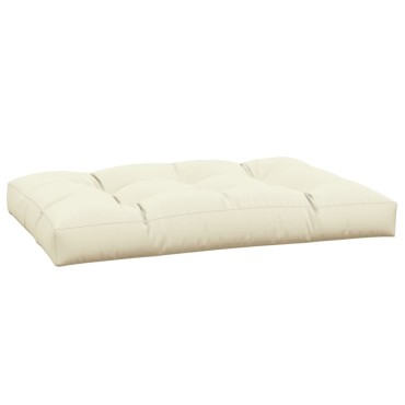 vidaXL Μαξιλάρι Παλέτας Κρεμ 120x80x12cm Υφασμάτινο