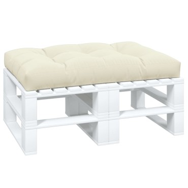 vidaXL Μαξιλάρι Παλέτας Κρεμ 120x80x12cm Υφασμάτινο