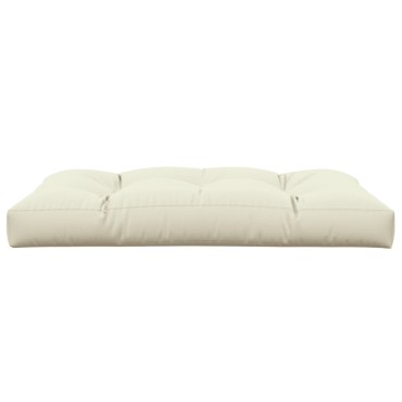 vidaXL Μαξιλάρι Παλέτας Κρεμ 120x80x12cm Υφασμάτινο