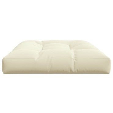 vidaXL Μαξιλάρι Παλέτας Κρεμ 120x80x12cm Υφασμάτινο