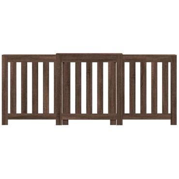 vidaXL Κάλυμμα Καλοριφέρ Καφέ Δρυς 205x21,5x83,5εκ. Επεξεργασμένο Ξύλο