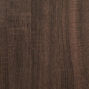 vidaXL Κάλυμμα Καλοριφέρ Καφέ Δρυς 205x21,5x83,5εκ. Επεξεργασμένο Ξύλο